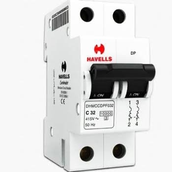 Double-pole MCB installation